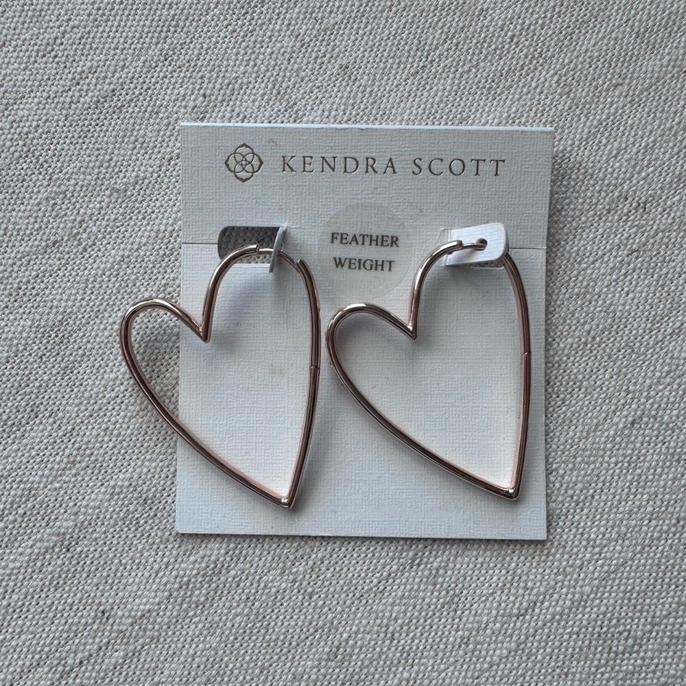 Kendra Scott Heart Shaped Earrings